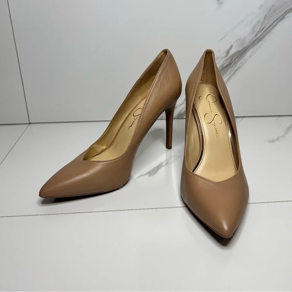Jessica Simpson Tan Heels Size 9.5